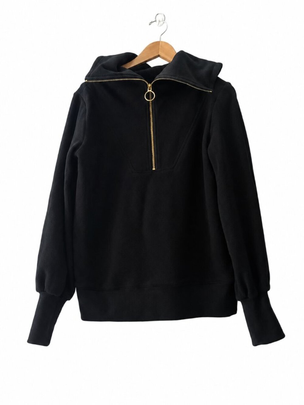 Varley Black Vine Half Zip Ottoman Sweatshirt Pullover XXS